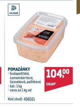 Makro Pomazánky nabídka