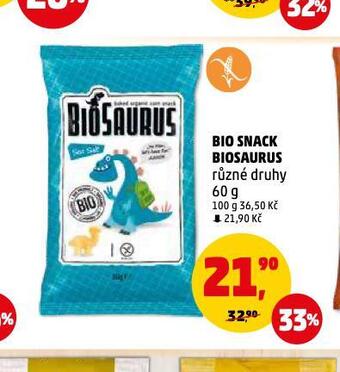 Penny Market Bio snack biosaurus nabídka