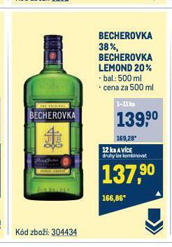 Makro Becherovka lemond nabídka