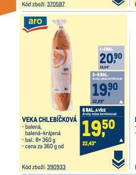 Makro Veka chlebíčková nabídka