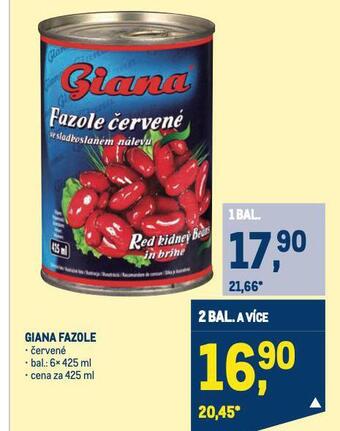 Makro Giana fazole nabídka