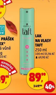 Penny Market Taft lak na vlasy nabídka