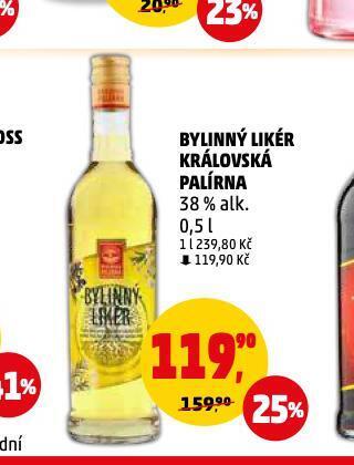 Penny Market Bylinný likér nabídka