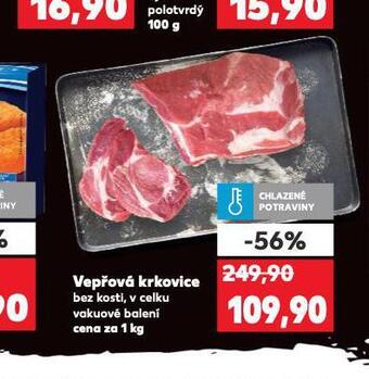 Kaufland Vepřová krkovice bez kosti nabídka