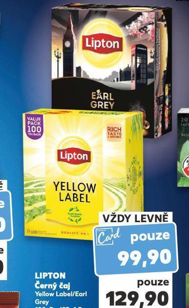 Kaufland Lipton černý čaj nabídka