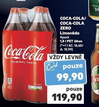 Kaufland Coca cola 4pack nabídka