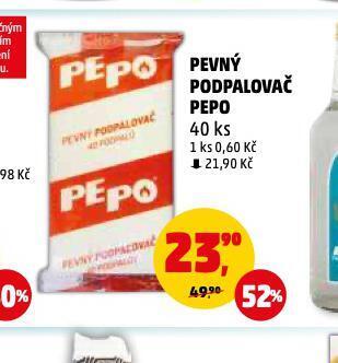 Penny Market Pevný podpalovač pepo nabídka