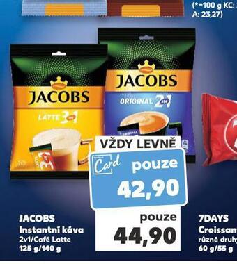 Kaufland Jacobs instantní káva nabídka