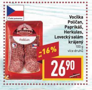 Billa Paprikáš nabídka