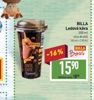 Billa Ledová káva nabídka