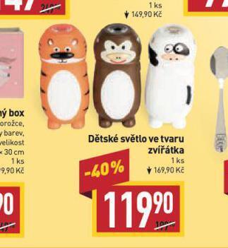 Billa Dětské světlo nabídka