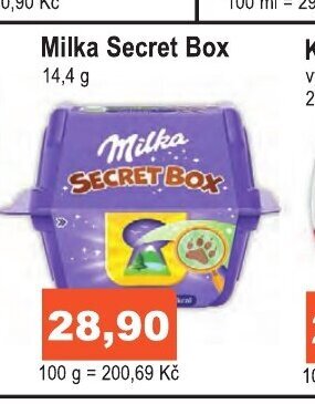 COOP DISKONT Milka Secret Box nabídka