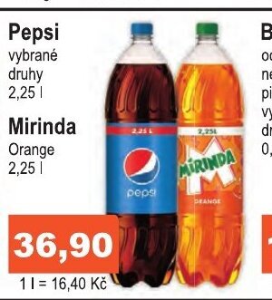 COOP DISKONT Pepsi Mirinda nabídka