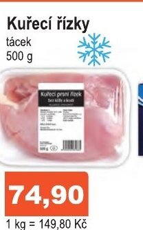 COOP DISKONT Kuřecí řízky nabídka