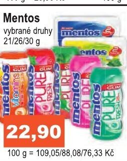 COOP DISKONT Mentos nabídka