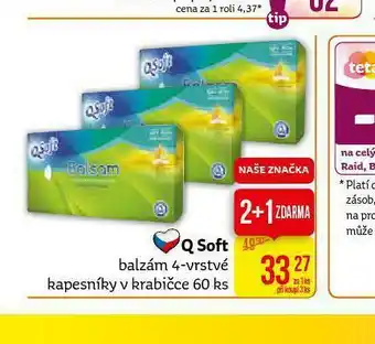Teta Q soft balzám kapesníčky v krabičce nabídka
