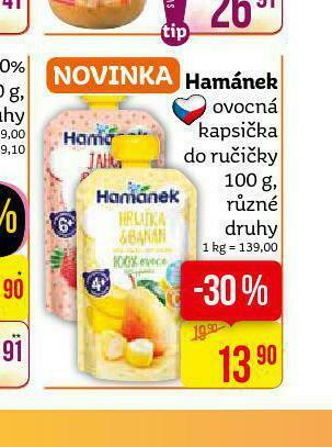Teta Hamánek ovocná kapsička nabídka