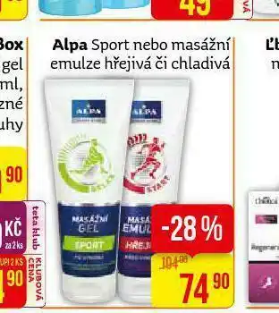 Alpa sport masážní emulze