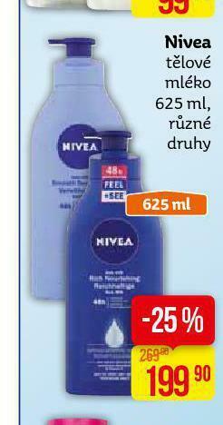 Teta Nivea tělové mléko nabídka