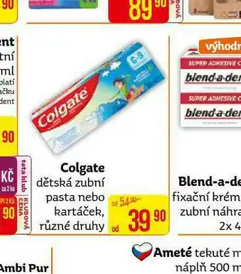 Teta Colgate dětská zubní pasta nabídka