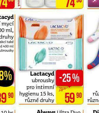 Teta Lactacyd ubrousky pro intimní hygienu nabídka