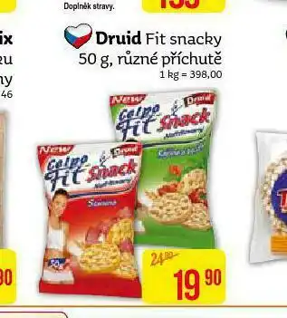Teta Druid fit snack nabídka