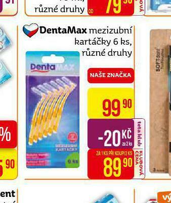 Teta Dentamax mezizubní kartáčky nabídka