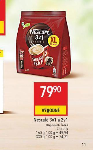 Globus Nescafé 3v1, 2v1 nabídka