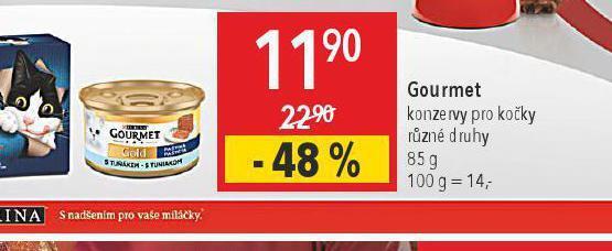 Globus Gourmet konzerva pro kočky nabídka