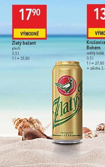 Globus Pivo zlatý bažant nabídka