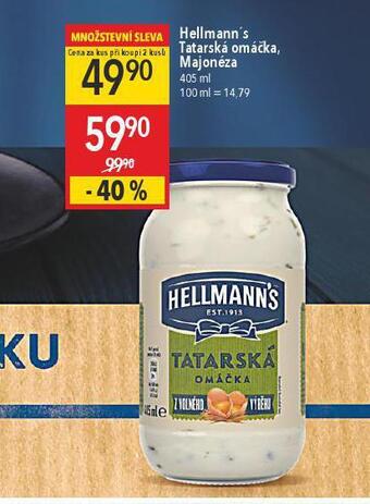 Globus Hellmann´s tatarská omáčka, majonéza nabídka