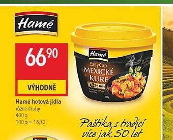 Globus Hamé hotová jídla nabídka