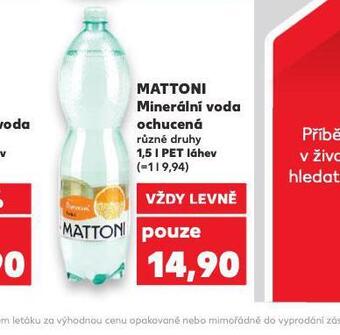 Kaufland Mattoni ochucená nabídka