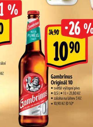 Albert Pivo gambrinus originál nabídka