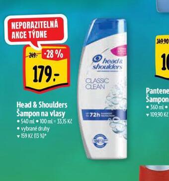 Albert Head&shoulders šampon nabídka