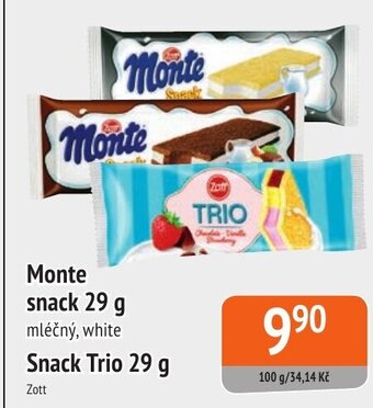 Coop hb Zott Monte snack 29 g nabídka