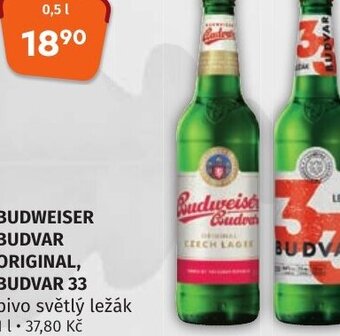 Coop hb BUDWEISER BUDVAR ORIGINAL, BUDVAR 33 nabídka