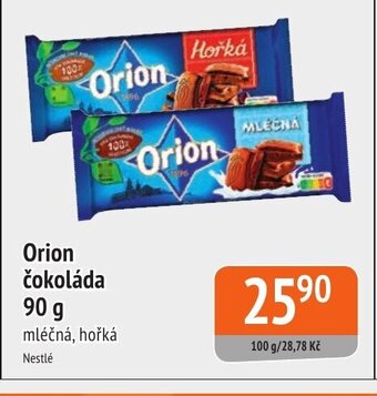Coop hb Orion čokoláda 90 g nabídka