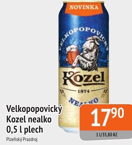 Coop hb Velkopopovický Kozel nealko 0,5 l plech nabídka