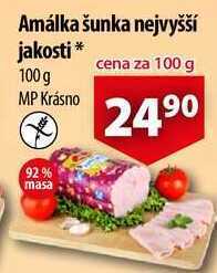 CBA Amálka šunka nejvyšší jakosti, 100 g nabídka