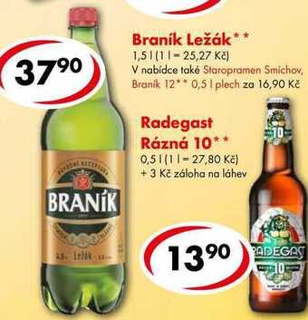 CBA Braník ležák, 1,5 l nabídka