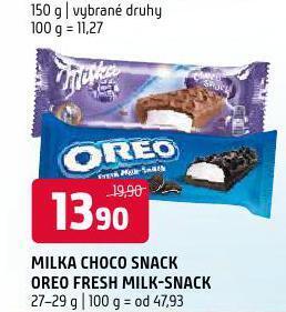 Terno Milka choco snack nabídka