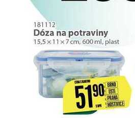 Tamda Foods Dóza na potraviny 15,5x11x7cm, 600 ml nabídka