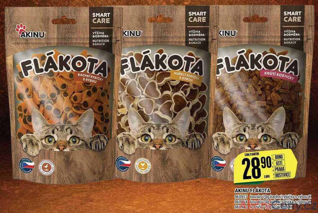 Tamda Foods Akinu flákota nabídka