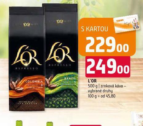 Terno L'or káva nabídka