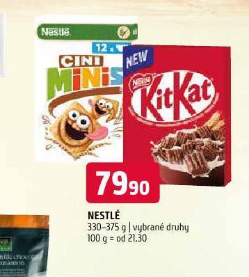 Terno Nestlé dětské cereálie nabídka