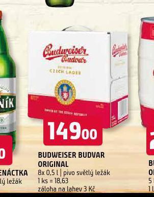 Terno Pivo budweiser budvar nabídka