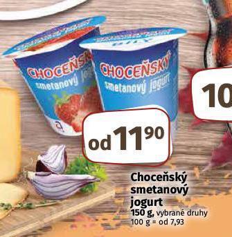 Coop Choceňský smetanový jogurt nabídka