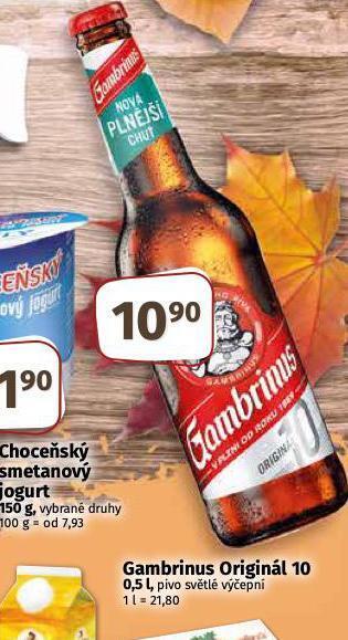 Coop Pivo gambrinus nabídka
