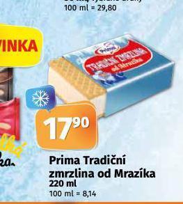 Coop Prima tradiční česká zmrzlina od mrazíka nabídka